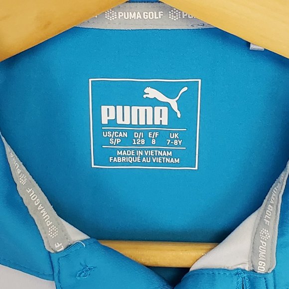 BOYS PUMA GOLF SHIRT. size S or 7-8 year - Picture 2 of 5
